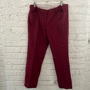 LOFT Red Work Pants Size 12P